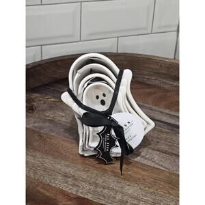 Rae Dunn Halloween White GHOST Measuring Cups 2024 New Release/NWT